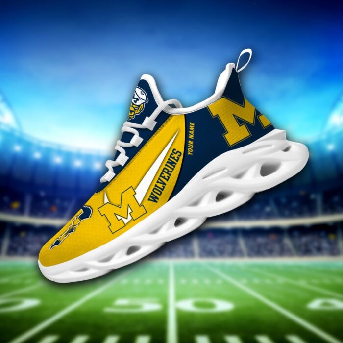 Michigan Wolverines Personalized Luxury NCAA Max Soul Shoes