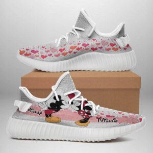 Mickey And Minnie Yeezy Boost Shoes Sport Sneakers Yeezy Shoes