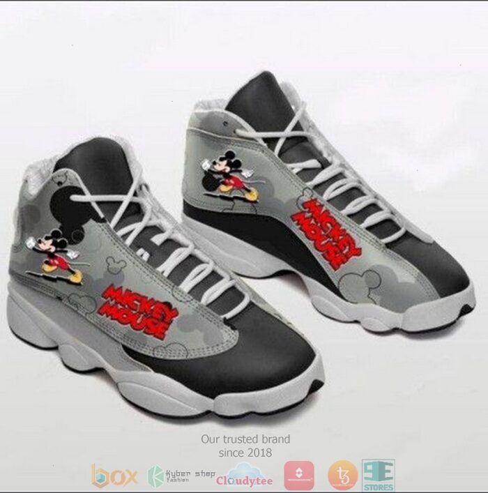 Mickey Mouse Leather Disney Mickey Running Air Jordan 13 Sneaker Shoes