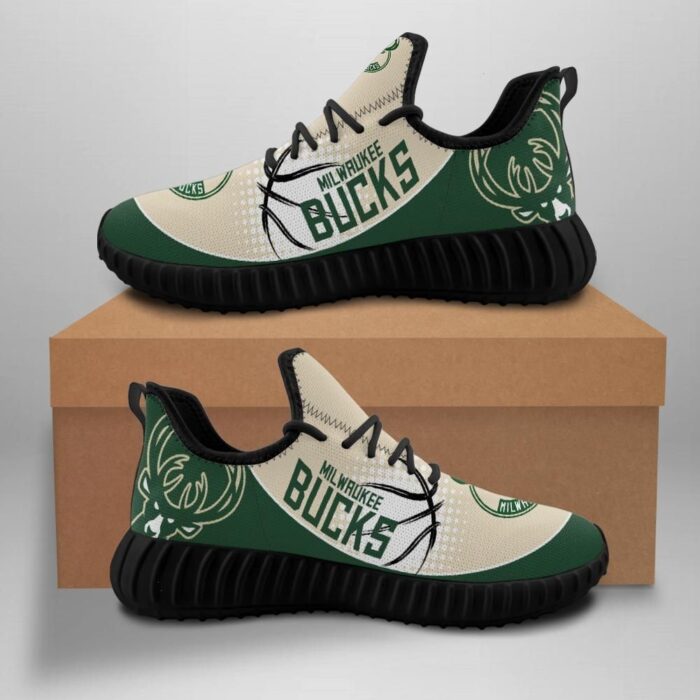 Milwaukee Bucks New Basketball Custom Shoes Sport Sneakers Milwaukee Bucks Yeezy Boost 35934