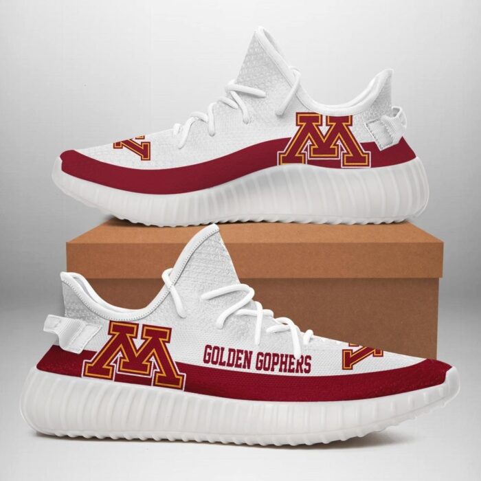 Minnesota Golden Gophers Unisex Sneaker Football Custom Shoes Minnesota Golden Gophers Yeezy Boost 3