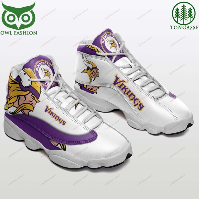 Minnesota Vikings Air Jordan 13 Sneakers Sport Shoes