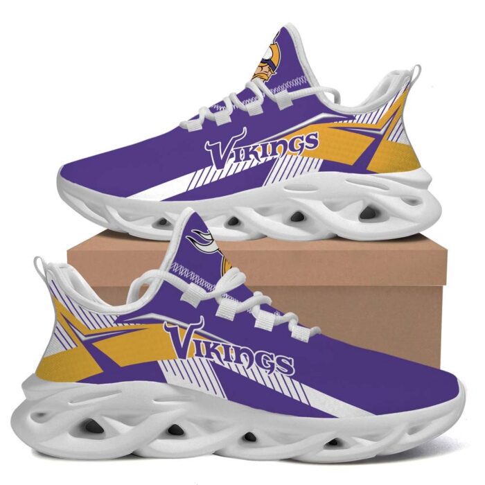 Minnesota Vikings American Max Soul Sneaker Running Sport Shoes