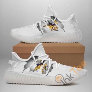 Minnesota Vikings Custom Shoes Personalized Name Yeezy Sneakers