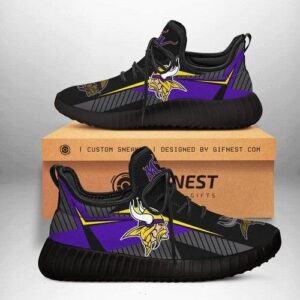 Minnesota Vikings Football Team Sneakers Yeezy Shoes For Fan