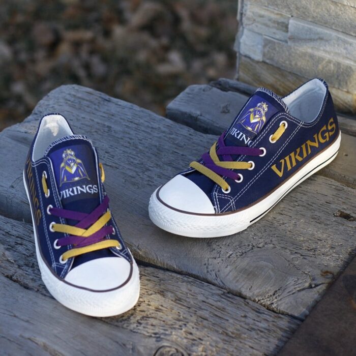 Minnesota Vikings Men's Shoes Low Top Canvas Shoes