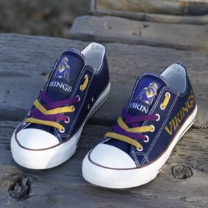 Minnesota Vikings Men's Shoes Low Top Canvas Shoes