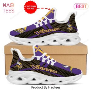 Minnesota Vikings NFL Black Mix Violet Max Soul Shoes for Fans