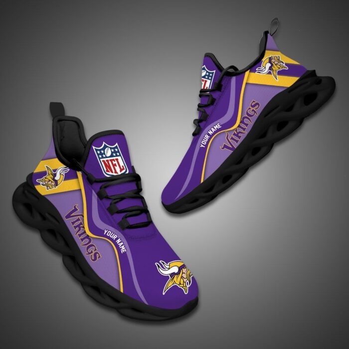 Minnesota Vikings NFL Customized Unique Max Soul Shoes