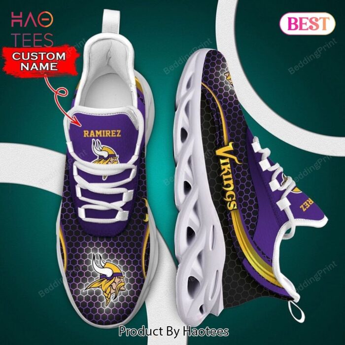 Minnesota Vikings NFL Violet Mix Color Max Soul Shoes