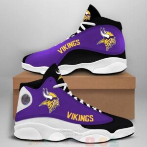 Minnesota Vikings Nfl Air Jordan 13 Shoes 3