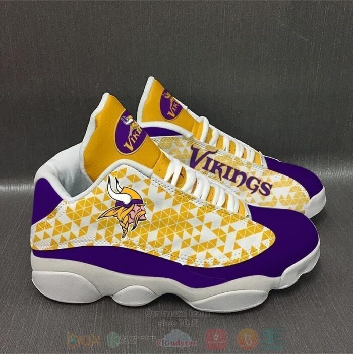 Minnesota Vikings Nfl Air Jordan 13 Shoes 4