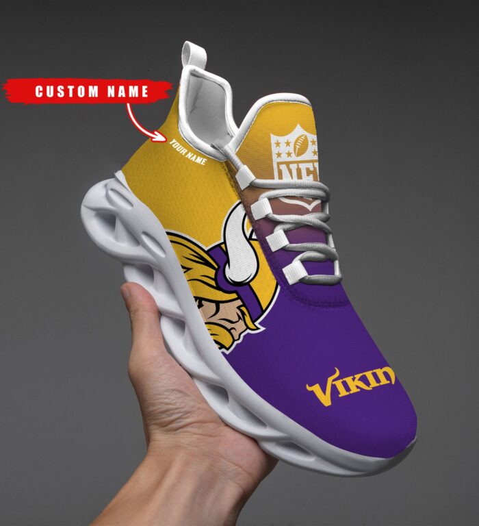 Minnesota Vikings Personalized Custom Name Max Soul Shoes