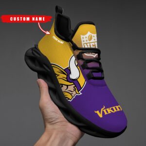 Minnesota Vikings Personalized Custom Name Max Soul Shoes