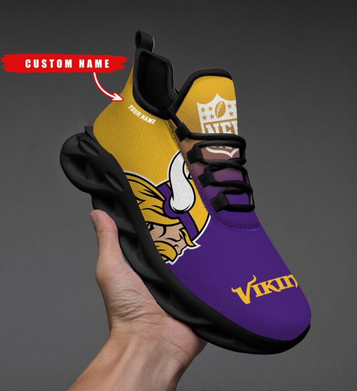 Minnesota Vikings Personalized Custom Name Max Soul Shoes