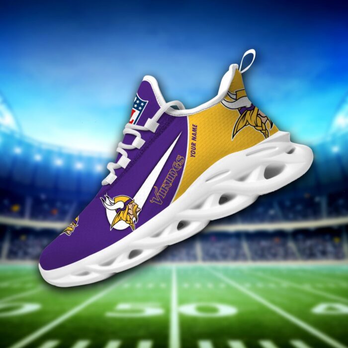 Minnesota Vikings Personalized Luxury NFL Max Soul Shoes 281122