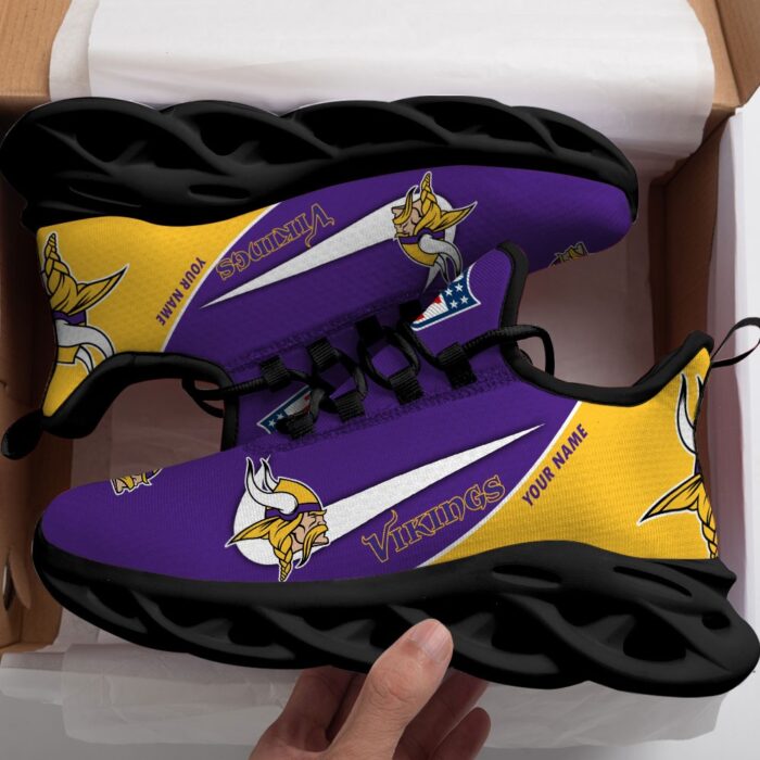 Minnesota Vikings Personalized Luxury NFL Max Soul Shoes 281122