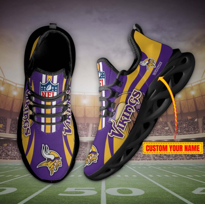 Minnesota Vikings Personalized Max Soul Shoes