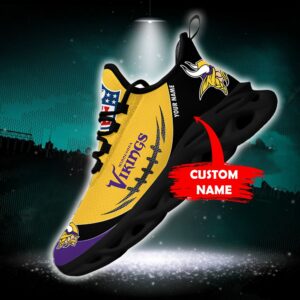 Minnesota Vikings Personalized NFL Max Soul Shoes