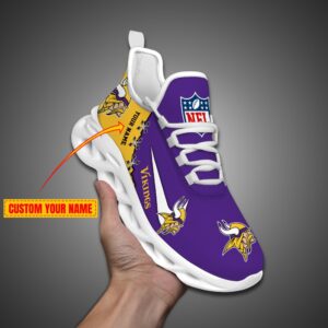 Minnesota Vikings Personalized NFL Max Soul Shoes Fan Gift