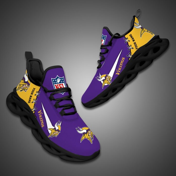 Minnesota Vikings Personalized NFL Max Soul Shoes Fan Gift