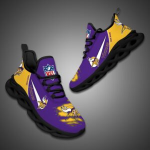 Minnesota Vikings Personalized NFL Max Soul Shoes for Fan