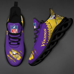 Minnesota Vikings Personalized NFL Max Soul Shoes for NFL Fan