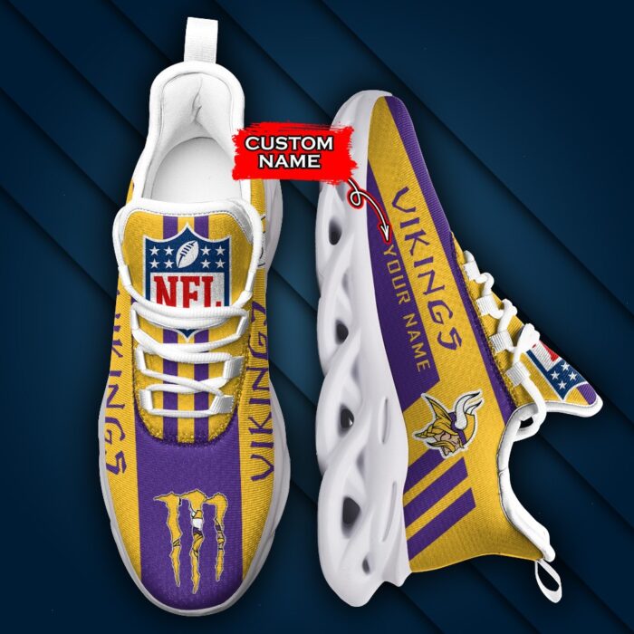 Minnesota Vikings Personalized NFL Max Soul Sneaker