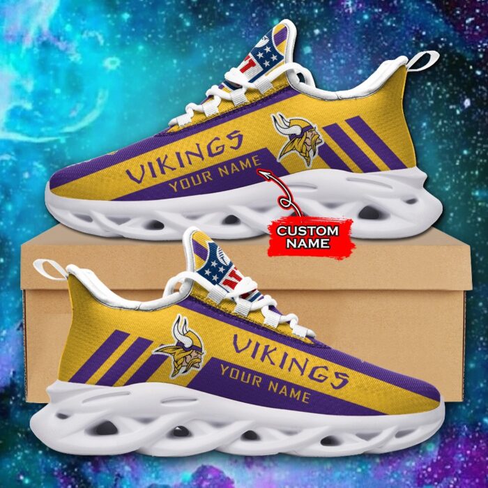 Minnesota Vikings Personalized NFL Max Soul Sneaker