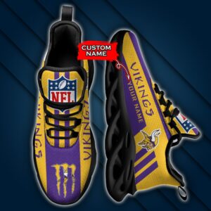 Minnesota Vikings Personalized NFL Max Soul Sneaker