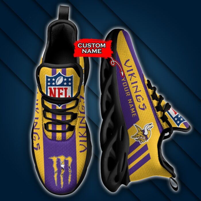 Minnesota Vikings Personalized NFL Max Soul Sneaker