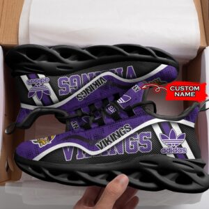 Minnesota Vikings Personalized NFL Max Soul Sneaker Adidas Ver 1