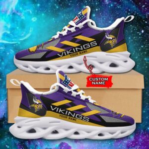 Minnesota Vikings Personalized NFL Max Soul Sneaker Ver 1