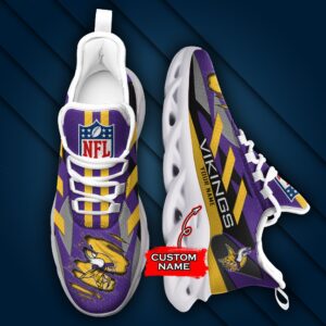 Minnesota Vikings Personalized NFL Max Soul Sneaker Ver 1