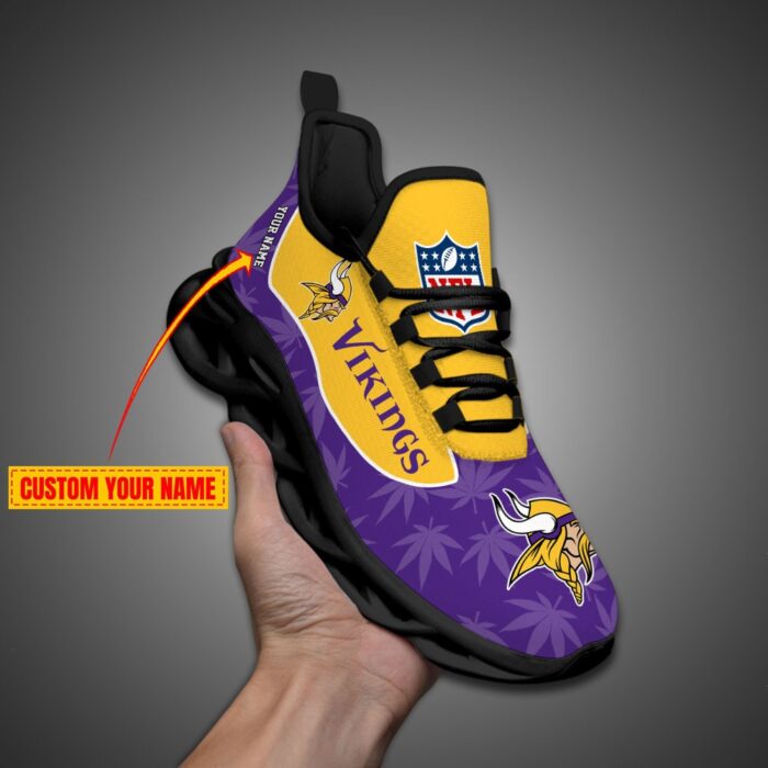 Minnesota Vikings Personalized Weed Limited Edition Max Soul Shoes