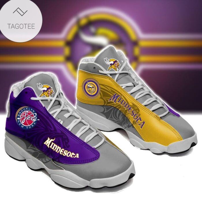 Minnesota Vikings Sneakers Air Jordan 13 Shoes