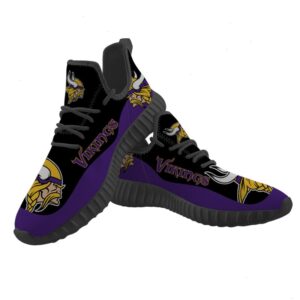 Minnesota Vikings Sneakers Big Logo Yeezy Shoes