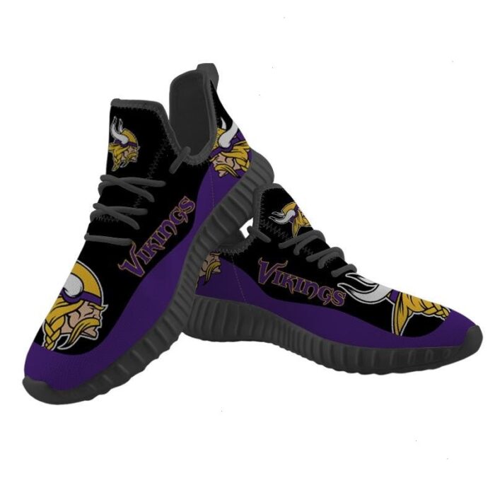 Minnesota Vikings Sneakers Big Logo Yeezy Shoes Art 1983