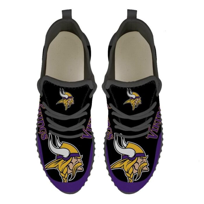 Minnesota Vikings Sneakers Big Logo Yeezy Shoes Art 1983