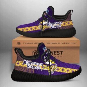 Minnesota Vikings Team Shoes Customize Yeezy Sneakers For Fan