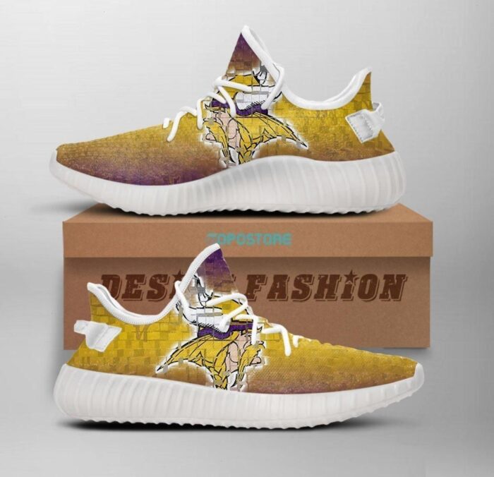 Minnesota Vikings Yeezy Shoes Sneakers, Custom Yeezy Boost, Hypebeast Shoes, Custom Shoes, Custom Sneaker