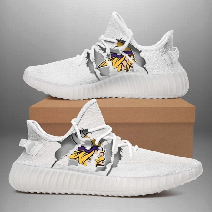 Minnesota Vikings Yeezy Shoes Sneakers, Custom Yeezy Boost, Hypebeast Shoes, Custom Shoes, Custom Sneaker 2