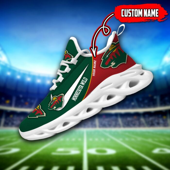 Minnesota Wild Custom Name NHL New Max Soul Shoes