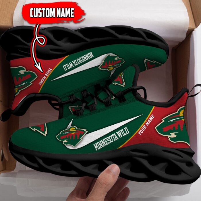 Minnesota Wild Custom Name NHL New Max Soul Shoes