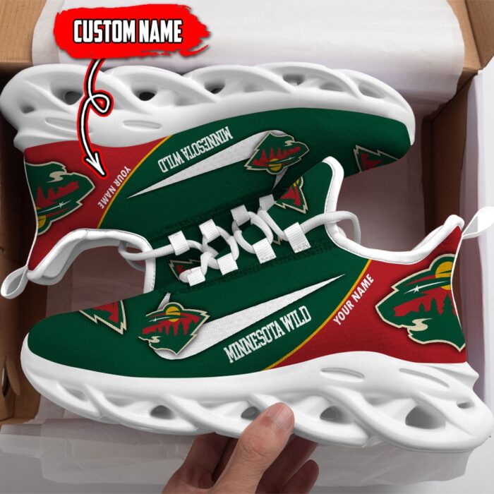 Minnesota Wild Custom Name NHL New Max Soul Shoes