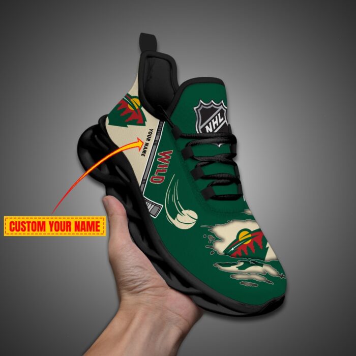 Minnesota Wild Personalized NHL Max Soul Shoes Ver 2