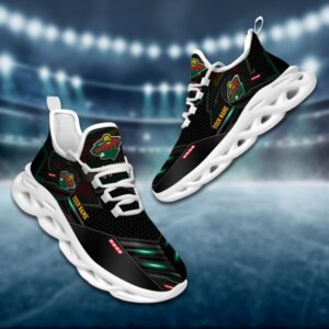 Minnesota Wild Personalized NHL Sport Black Max Soul Shoes