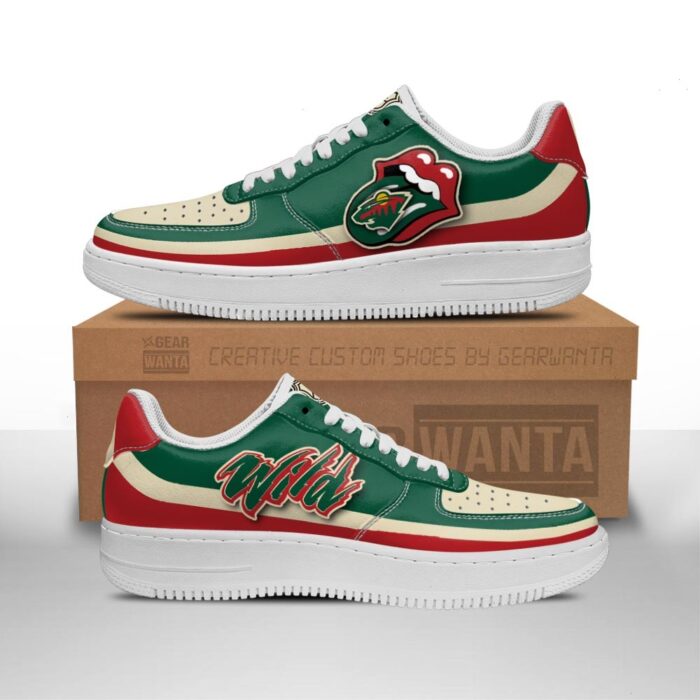 Minnesota Wild Sneakers Custom Force Shoes Sexy Lips For Fans