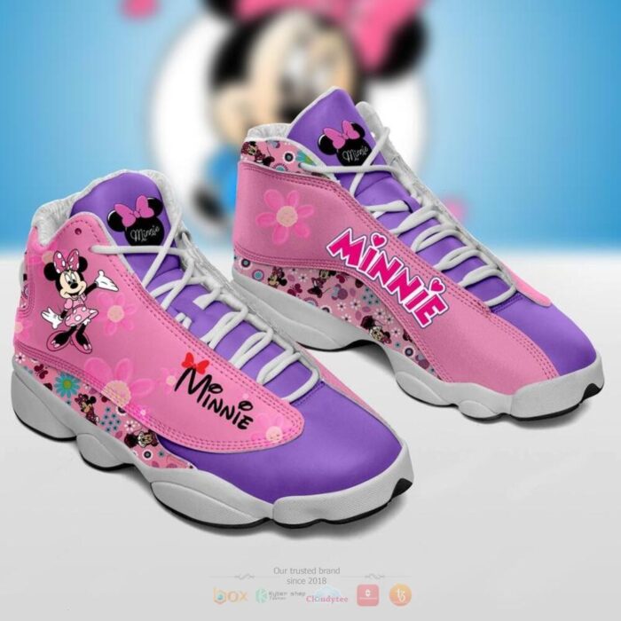 Minnie Mouse Purple Pink Air Jordan 13 Shoes