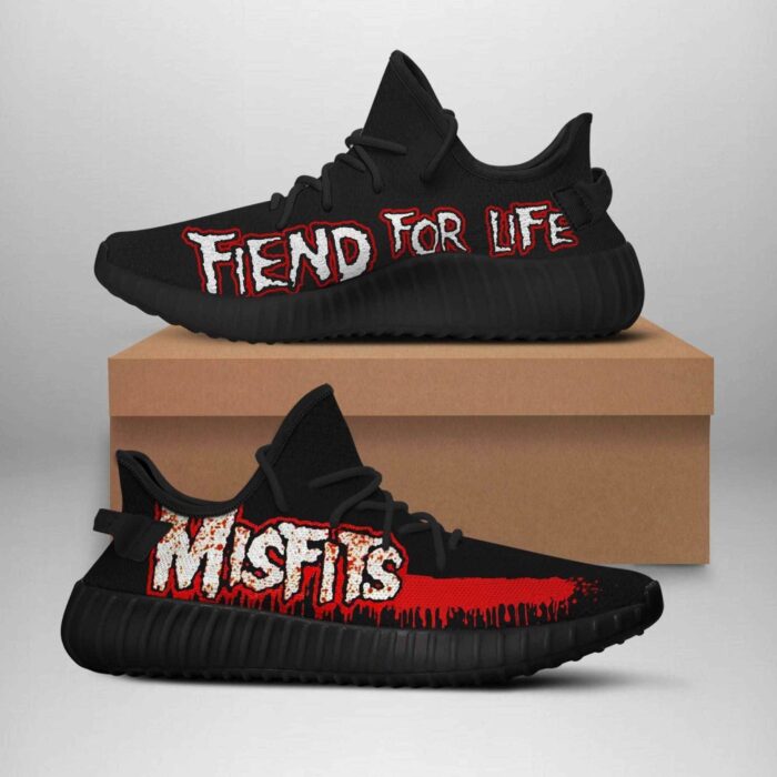 Misfits Band Fiend For Life Yeezy Boost Shoes Sport Sneakers Yeezy Shoes